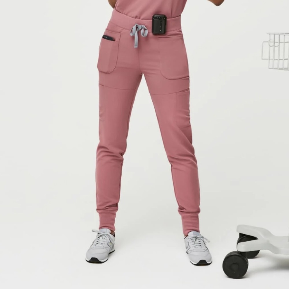 Figs Mauve Skinny Jogger Scrub Pants